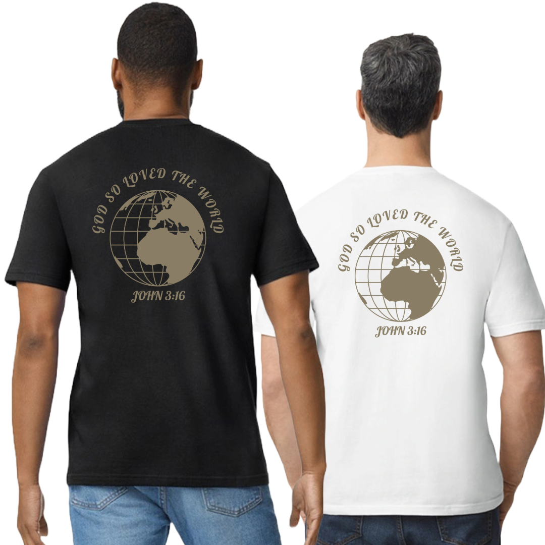 T-shirt InChrist wereldbol