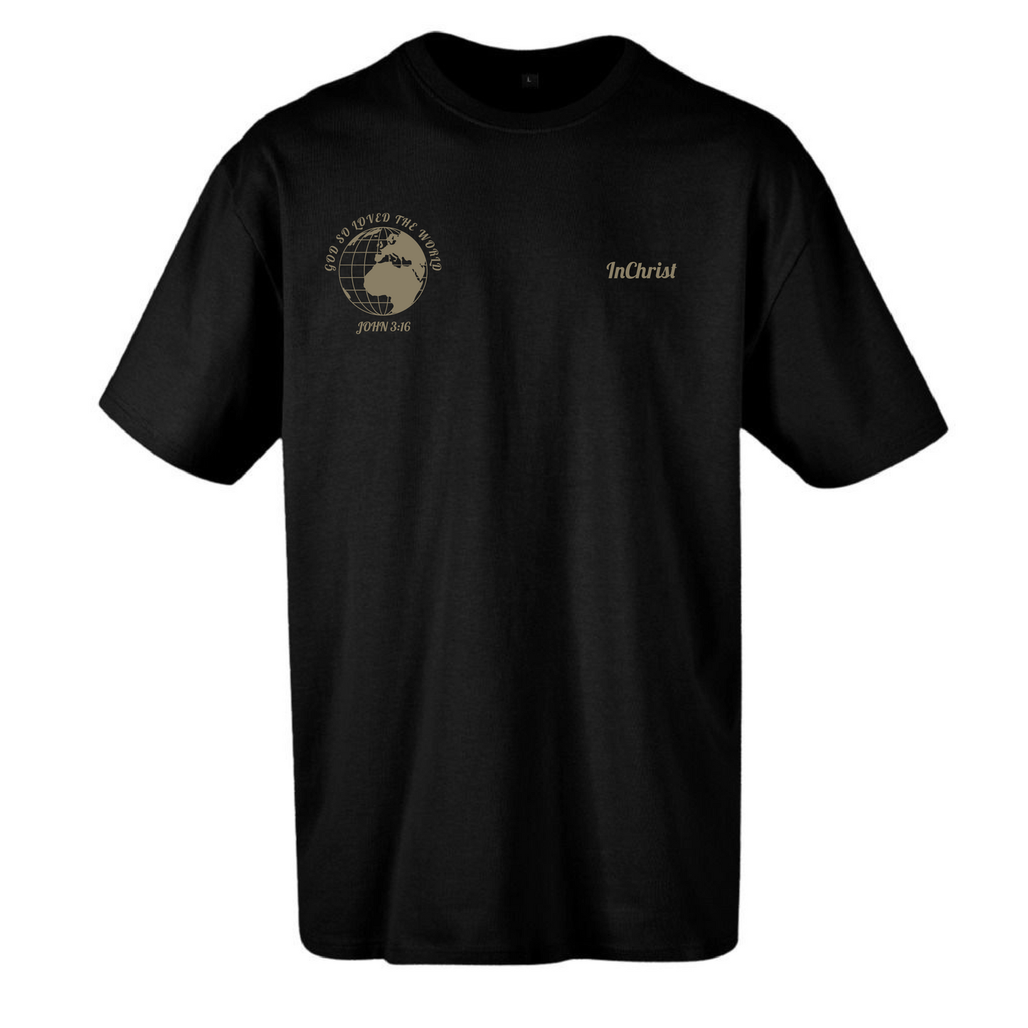 InChrist T-shirt oversized wereldbol