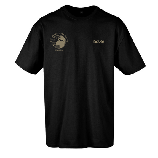 InChrist T-shirt oversized wereldbol