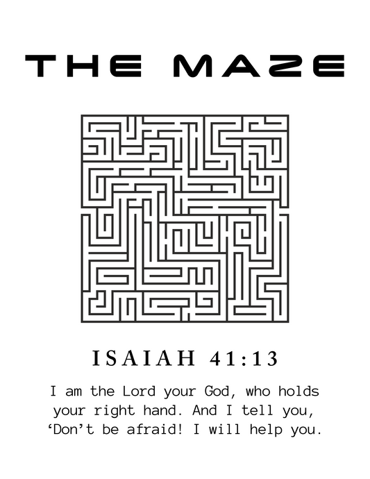 Christelijke poster the maze