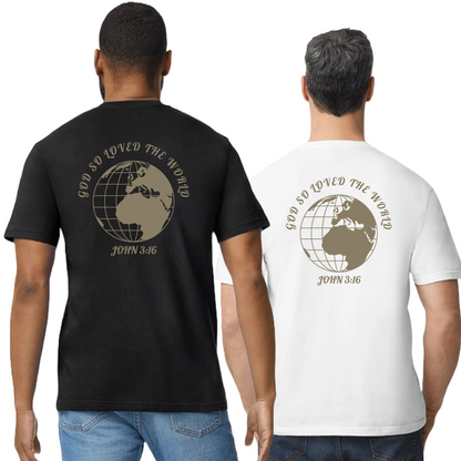 T-shirt InChrist wereldbol