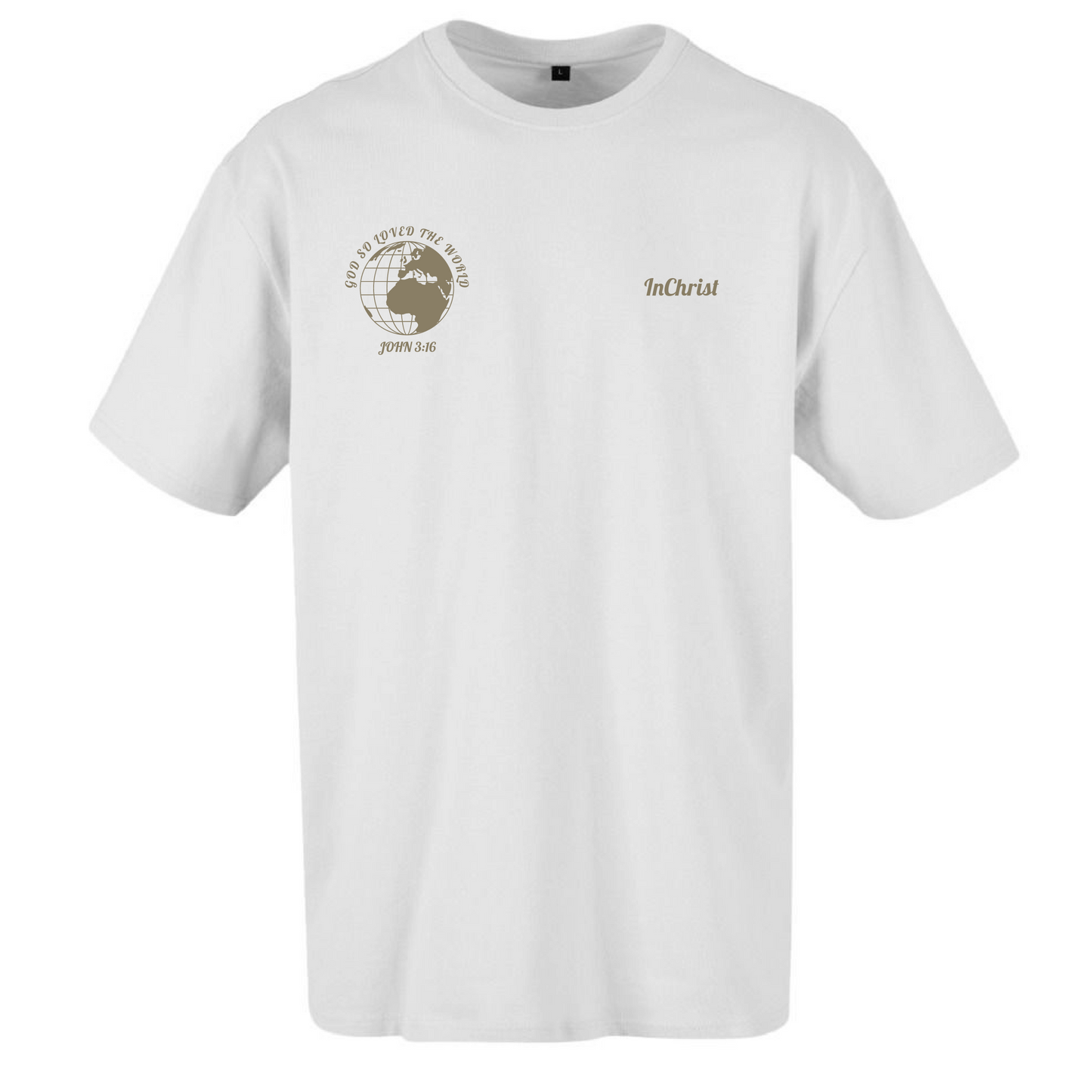 InChrist T-shirt oversized wereldbol